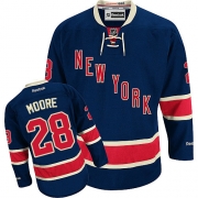 Dominic Moore New York Rangers Reebok Men's Authentic Third Jersey - Navy Blue