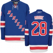 Dominic Moore New York Rangers Reebok Men's Authentic Home Jersey - Royal Blue