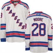 Dominic Moore New York Rangers Reebok Men's Authentic Away Jersey - White