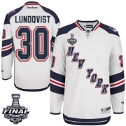 Henrik Lundqvist New York Rangers Reebok Men's Authentic 2014 Stadium Series 2014 Stanley Cup Jersey - White