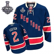 Brian Leetch New York Rangers Reebok Men's Premier Third 2014 Stanley Cup Jersey - Navy Blue