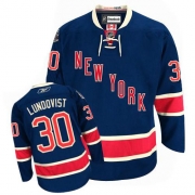Henrik Lundqvist New York Rangers Reebok Youth Authentic Third Jersey - Navy Blue