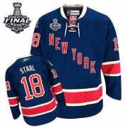 Marc Staal New York Rangers Reebok Men's Premier Third 2014 Stanley Cup Jersey - Navy Blue