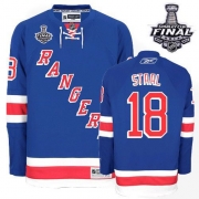 Marc Staal New York Rangers Reebok Men's Premier Home 2014 Stanley Cup Jersey - Royal Blue