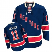 Mark Messier New York Rangers Reebok Men's Authentic Third Jersey - Navy Blue