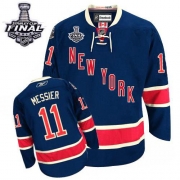 Mark Messier New York Rangers Reebok Men's Authentic Third 2014 Stanley Cup Jersey - Navy Blue