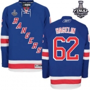Carl Hagelin New York Rangers Reebok Men's Authentic Home 2014 Stanley Cup Jersey - Royal Blue