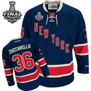 Mats Zuccarello New York Rangers Reebok Men's Premier Third 2014 Stanley Cup Jersey - Navy Blue