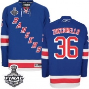 Mats Zuccarello New York Rangers Reebok Men's Premier Home 2014 Stanley Cup Jersey - Royal Blue