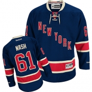 Rick Nash New York Rangers Reebok Men's Authentic Third Jersey - Navy Blue