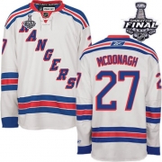 Ryan McDonagh New York Rangers Reebok Men's Authentic Away 2014 Stanley Cup Jersey - White
