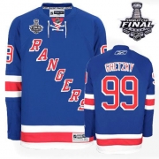 Wayne Gretzky New York Rangers Reebok Men's Authentic Home 2014 Stanley Cup Jersey - Royal Blue