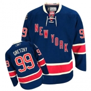 Wayne Gretzky New York Rangers Reebok Youth Authentic Third Jersey - Navy Blue