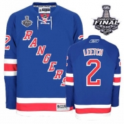 Brian Leetch New York Rangers Reebok Men's Authentic Home 2014 Stanley Cup Jersey - Royal Blue
