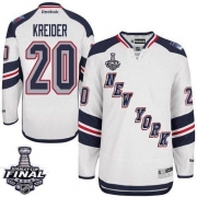Chris Kreider New York Rangers Reebok Men's Premier 2014 Stadium Series 2014 Stanley Cup Jersey - White
