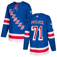 Tyler Pitlick New York Rangers Adidas Men's Authentic Home Jersey - Royal Blue