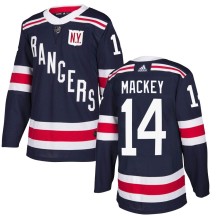 Connor Mackey New York Rangers Adidas Men's Authentic 2018 Winter Classic Home Jersey - Navy Blue
