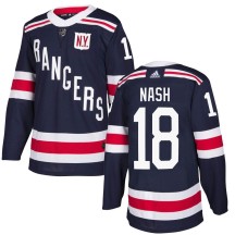 Riley Nash New York Rangers Adidas Men's Authentic 2018 Winter Classic Home Jersey - Navy Blue
