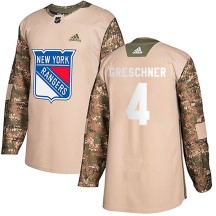 Ron Greschner New York Rangers Adidas Men's Authentic Veterans Day Practice Jersey - Camo