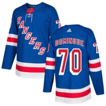 Louis Domingue New York Rangers Adidas Youth Authentic Home Jersey - Royal Blue