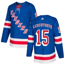 Jake Leschyshyn New York Rangers Adidas Youth Authentic Home Jersey - Royal Blue