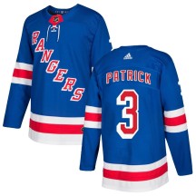 James Patrick New York Rangers Adidas Youth Authentic Home Jersey - Royal Blue