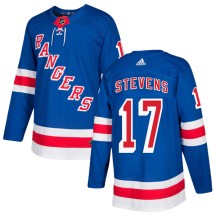Kevin Stevens New York Rangers Adidas Youth Authentic Home Jersey - Royal Blue
