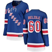 Alex Belzile New York Rangers Fanatics Branded Women's Breakaway Home Jersey - Blue