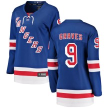 Adam Graves New York Rangers Fanatics Branded Women's Breakaway Home Jersey - Blue
