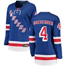Ron Greschner New York Rangers Fanatics Branded Women's Breakaway Home Jersey - Blue