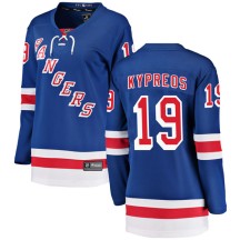 Nick Kypreos New York Rangers Fanatics Branded Women's Breakaway Home Jersey - Blue