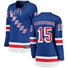 Jake Leschyshyn New York Rangers Fanatics Branded Women's Breakaway Home Jersey - Blue
