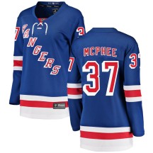 George Mcphee New York Rangers Fanatics Branded Women's Breakaway Home Jersey - Blue