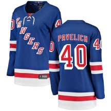 Mark Pavelich New York Rangers Fanatics Branded Women's Breakaway Home Jersey - Blue
