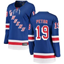 Nic Petan New York Rangers Fanatics Branded Women's Breakaway Home Jersey - Blue