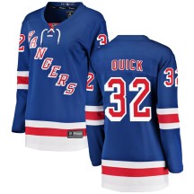 Jonathan Quick New York Rangers Fanatics Branded Women's Breakaway Home Jersey - Blue