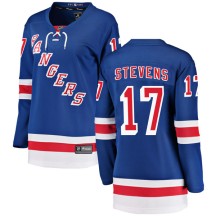 Kevin Stevens New York Rangers Fanatics Branded Women's Breakaway Home Jersey - Blue