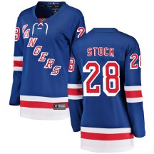 P.j. Stock New York Rangers Fanatics Branded Women's Breakaway Home Jersey - Blue