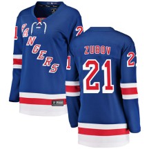 Sergei Zubov New York Rangers Fanatics Branded Women's Breakaway Home Jersey - Blue
