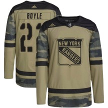 Dan Boyle New York Rangers Adidas Youth Authentic Military Appreciation Practice Jersey - Camo