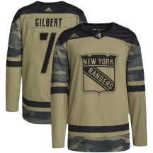 Rod Gilbert New York Rangers Adidas Youth Authentic Military Appreciation Practice Jersey - Camo