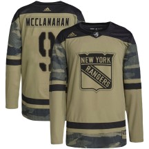 Rob Mcclanahan New York Rangers Adidas Youth Authentic Military Appreciation Practice Jersey - Camo