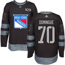 Louis Domingue New York Rangers Youth Authentic 1917-2017 100th Anniversary Jersey - Black