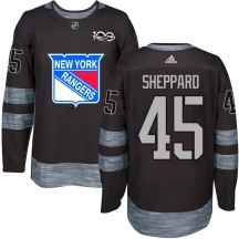 James Sheppard New York Rangers Youth Authentic 1917-2017 100th Anniversary Jersey - Black