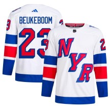 Jeff Beukeboom New York Rangers Adidas Men's Authentic 2024 Stadium Series Primegreen Jersey - White