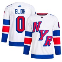 Anton Blidh New York Rangers Adidas Men's Authentic 2024 Stadium Series Primegreen Jersey - White