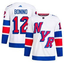 Nick Bonino New York Rangers Adidas Men's Authentic 2024 Stadium Series Primegreen Jersey - White