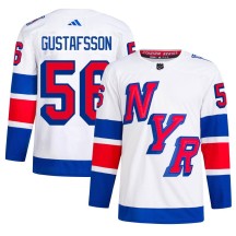 Erik Gustafsson New York Rangers Adidas Men's Authentic 2024 Stadium Series Primegreen Jersey - White