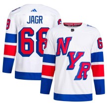 Jaromir Jagr New York Rangers Adidas Men's Authentic 2024 Stadium Series Primegreen Jersey - White