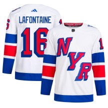 Pat Lafontaine New York Rangers Adidas Men's Authentic 2024 Stadium Series Primegreen Jersey - White